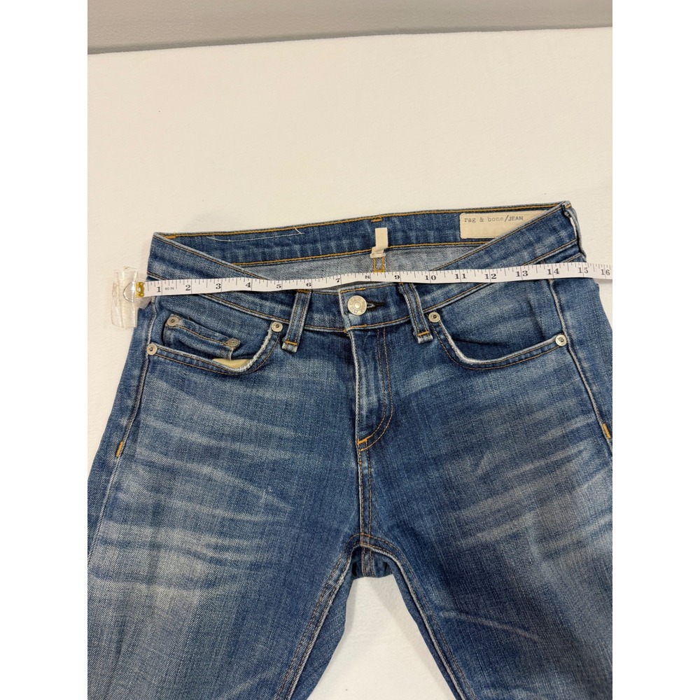 Rag & Bone The Dre Jeans Women 25 Blue Bradford  Boyfriend Classic Designer - Picture 4 of 8